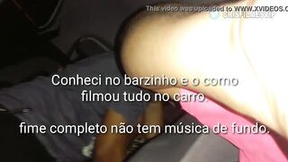 Depois do barzinho na lapa, levei para o uber99 do corninho que filmou eu engasgando no safado e levando gozada na garganta