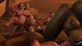 Orcs & Dwarves by NYL ENHANCED - A 3D Futa Animation