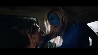 Smurf Girl in Blue Paint Rides Guy in the Festival (2018)