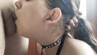 Close-up Blowjob / Throbbing Cock in Throat