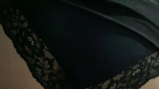 I love to cum on my wife’s knickers