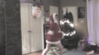 Xmas strip tease full nude