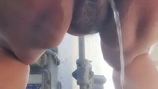 Hairy pussy, had to piss, a public setting.  Mature woman