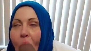 Blowjob hijab Arab blowjob,