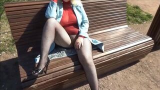 Nylon Lady in Public