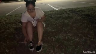 FeetbyRTR ManyVids Late Night Public Sweaty Sock Removal in the Street Prev