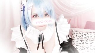 Cute Trap|女装 子|crossdresser| Re:ゼロのremのコス プレでおもらし射精オナニー Japanese Hentai Anime Cosplay 日本人 ニューハーフ