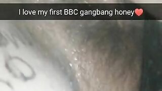 My slut wife sent me this after her first BBC gangbang! RP