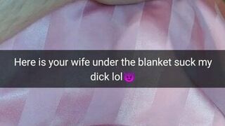 Your wife secretly suck my cock while you in another room!