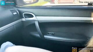 18 year old girl masturbates in public! Fingering pussy in the car! POV! - onlyfans.com/erect dick