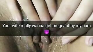 Hotwife stuff lover cum in her pussy and wanna get pregnant!