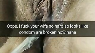 Condom get broken and now your cheating wife get pregnant!