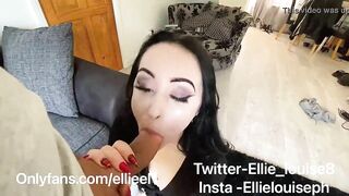 My first ever facial ! Cfnm pov blowjob Full video on my onlyfans !