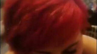 Red Hair Cute Egirl Humiliating Blowjob Facefuck