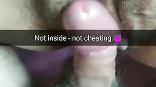 He still not fuck me, its not cheating, dear, just rubbing!