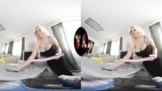 VRLatina - Curvy Blonde Latina Goddess Blonde Fesser Fucking