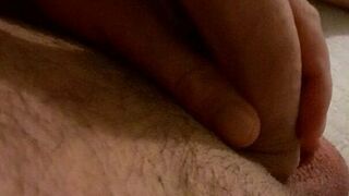 Wanking my big hard cock slowly