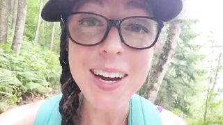 Nerdy Faery's Hiking PEE Desperation causes WET Panties