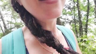 Nerdy Faery's Hiking PEE Desperation causes WET Panties