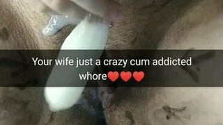 My wife is a crazy cum addicted cheating whore - Milky Mari