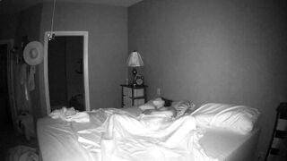 Spied Wife Masturbates under Sheet on Spycam