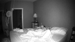 Spied Wife Masturbates under Sheet on Spycam