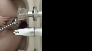 Humping my Dildo in the Shower to Orgasm