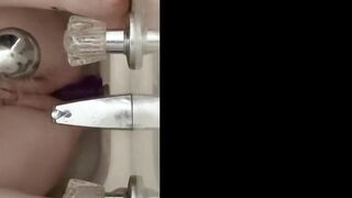 Humping my Dildo in the Shower to Orgasm