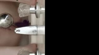 Humping my Dildo in the Shower to Orgasm