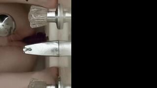 Humping my Dildo in the Shower to Orgasm