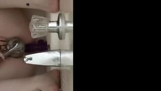 Humping my Dildo in the Shower to Orgasm