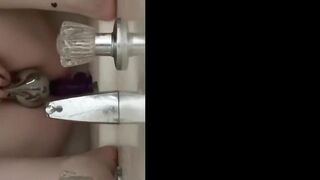 Humping my Dildo in the Shower to Orgasm