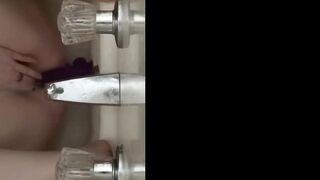 Humping my Dildo in the Shower to Orgasm