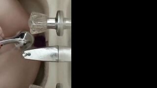 Humping my Dildo in the Shower to Orgasm