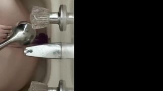 Humping my Dildo in the Shower to Orgasm