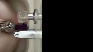 Humping my Dildo in the Shower to Orgasm