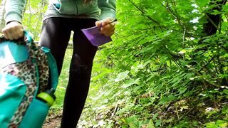 Smoking Hiker Puts on a Menstrual Pad