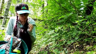 Smoking Hiker Puts on a Menstrual Pad