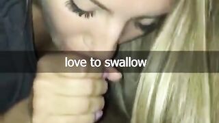 Teen Blonde Sucks and Fucks on Snapchat