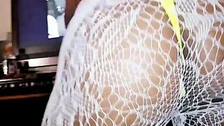 Twerking in my sexy see thru leggings