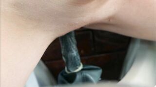 My Sexy Redhead Wife Fucks Herself With Gear Shifter and Sucks My Cock