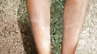 Horny footjob and explosive cumshot ????