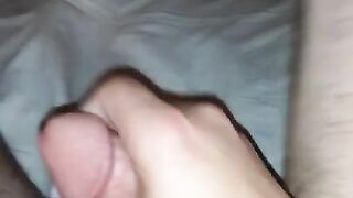 Masturbating alone