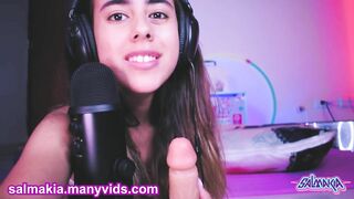 ASMR blowjob- Sloppy Blowjob Handjob by Salmakia