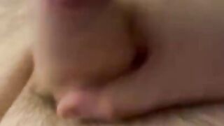 Hairy chubby daddy close up stroke and cum