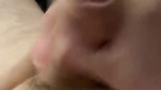 Hairy chubby daddy close up stroke and cum