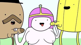 Princess Bubblegum Threesome With Starchy and a Banana Guard - Adventure Time Porn Parody