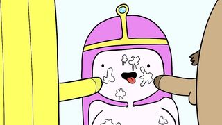 Princess Bubblegum Threesome With Starchy and a Banana Guard - Adventure Time Porn Parody