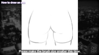 How to draw an ass!