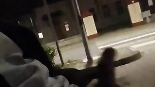 Flashing and Walking on the street with my dick out and cumming